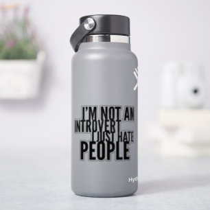 Sticker T-Shirt Drôles d'Introvertis