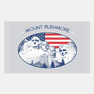 sticker. T-shirt. Mount Rushmore, USA Sticker