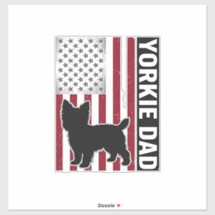 Sticker T-shirt pour chien avec gravure vintage patriotiqu