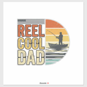 Sticker T-shirt vintage pêche Papa vraiment cool Design_1