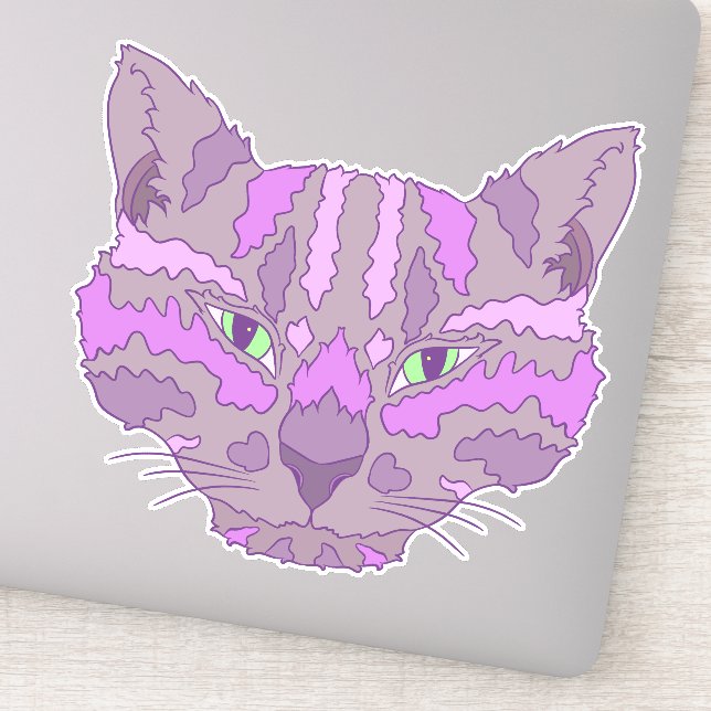 Sticker Tabby Cat (Détail)