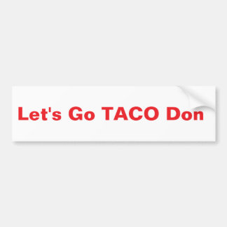 Sticker TACO Donnie Bumper