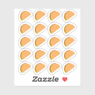 Sticker Taco Night Mexican Fast Food Menu Planner Repas