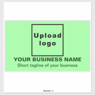 Sticker Tagline Vert clair Grand Rectangle Vinyle