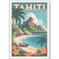 Tahiti Polynésie Française Illustration Art Voyage