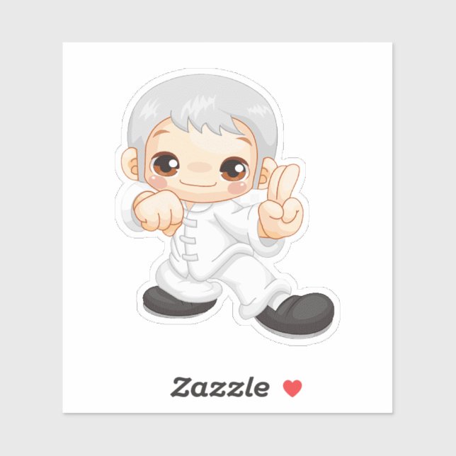 Sticker Tai chi Kung fu, Kung fu kids, Enfant, png (Feuille)