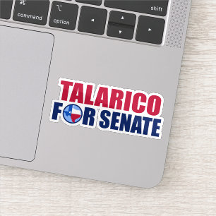Sticker Talarico pour le Sénat du Texas Élection 2026 Ordi