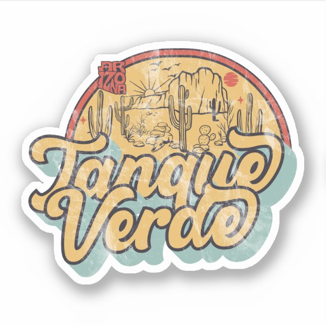Sticker Tanque Verde, Arizona (Devant)
