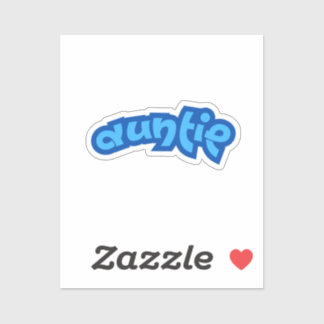 Sticker Tante | Tante bleue