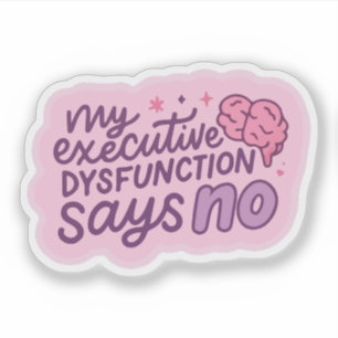 Sticker Tasse de citation drôle sur le dysfonctionnement e