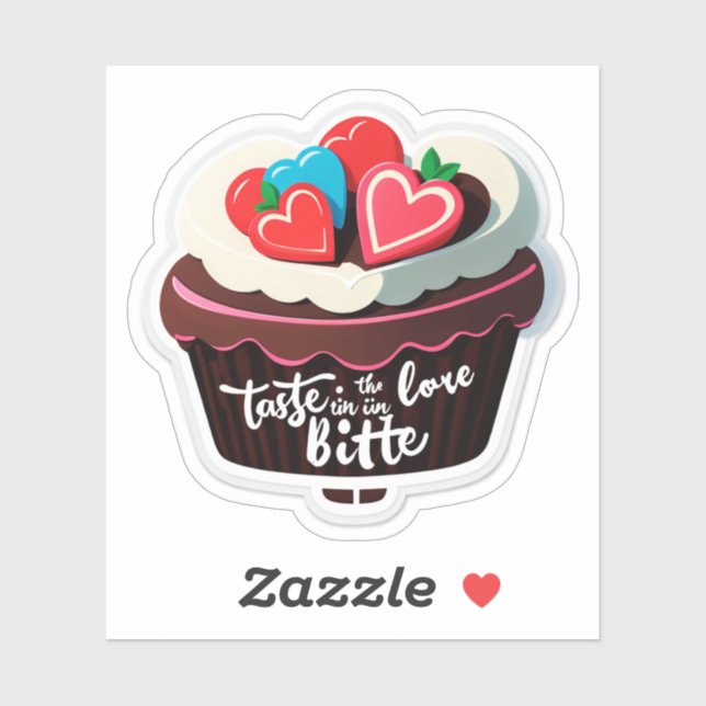 Sticker Taste the Love in Every Bite (Feuille)