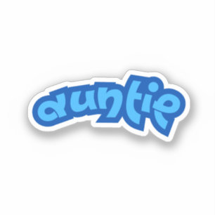 Sticker Tatie   Tante Bleue Tatie 