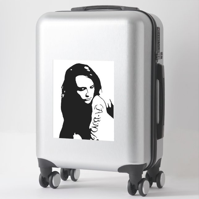 Sticker Tattooed girl (Sur valise)