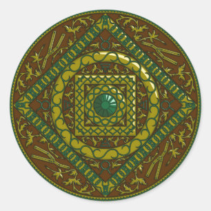 Sticker Taurus Mandala