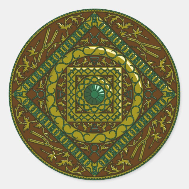 Sticker Taurus Mandala (Devant)