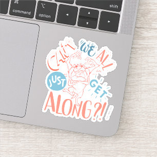 Sticker TAZ™ Ne pouvons-nous pas tous nous entendre ? !