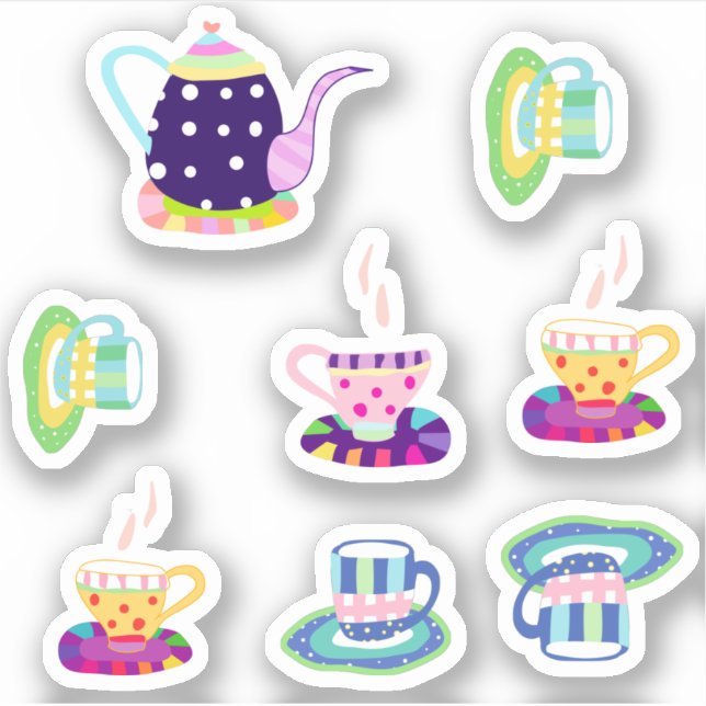 Sticker Tea Party : . (Devant)