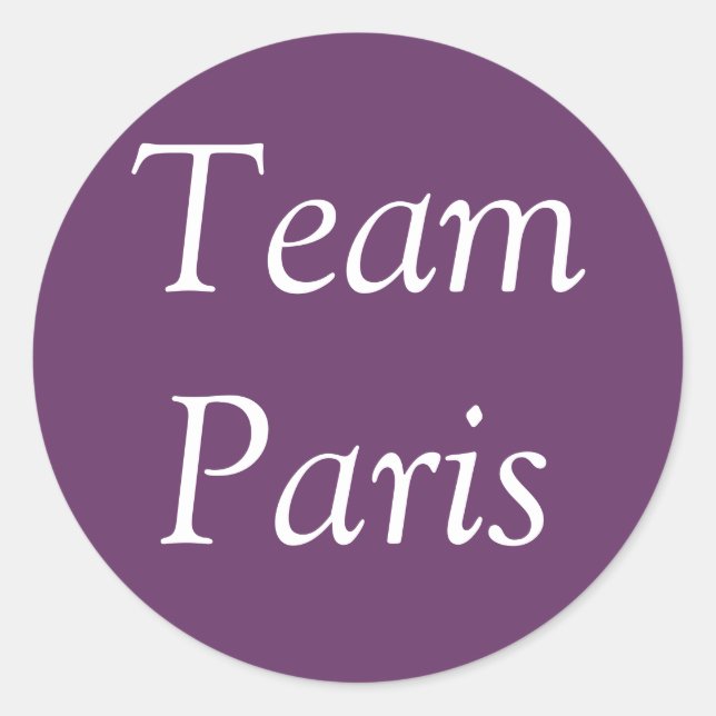 Sticker Team Paris (Devant)
