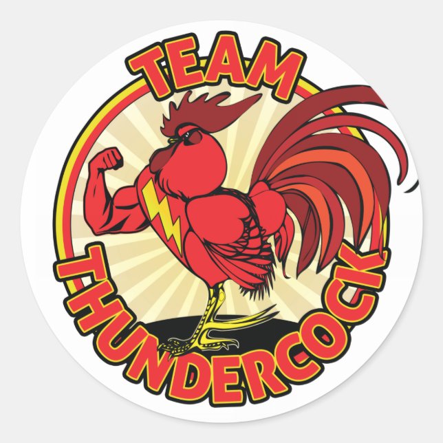 Sticker Team Thundercock (Devant)