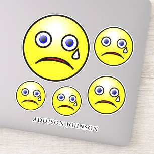Sticker Tear triste Emoji Yellow Faces Collection Ajouter 