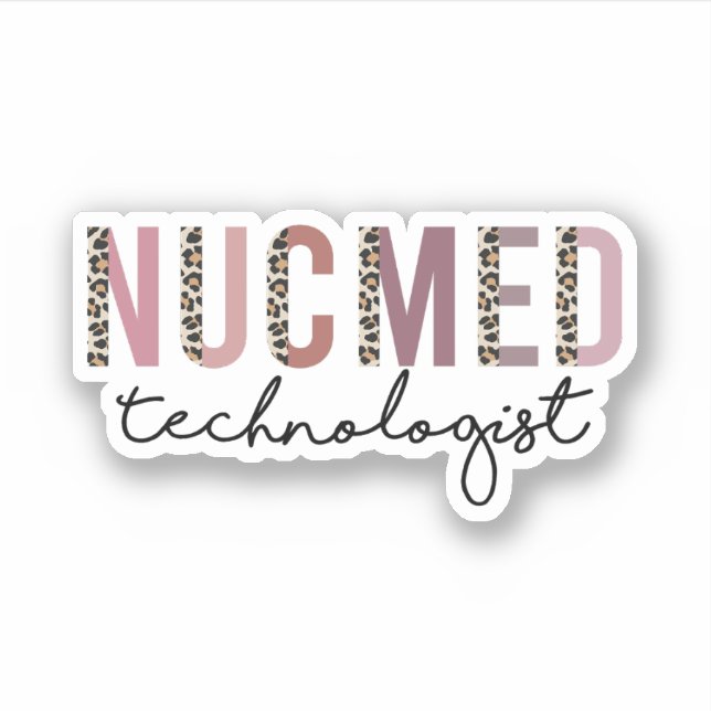 Sticker Technologue Nuc Med, Les techniciens en médecine n (Devant)