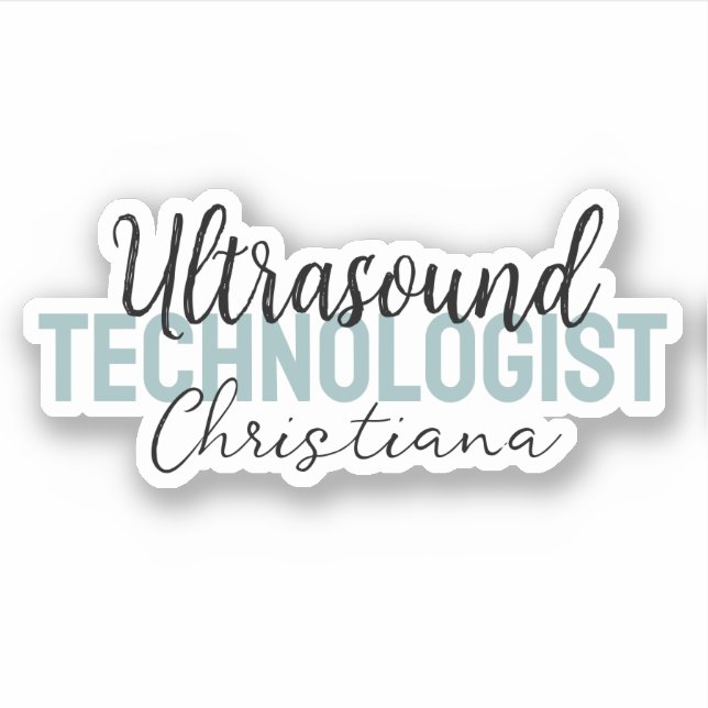 Sticker Technologue spécialisé en ultrasons (Devant)