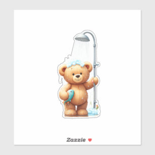 Sticker Teddy Bear Shower