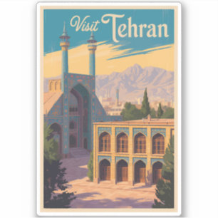 Sticker Téhéran Iran Golestan Palace Illustration Voyage