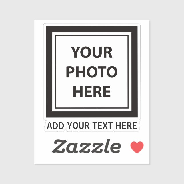 Sticker Télécharger une photo et ajouter du texte - Person (Feuille)