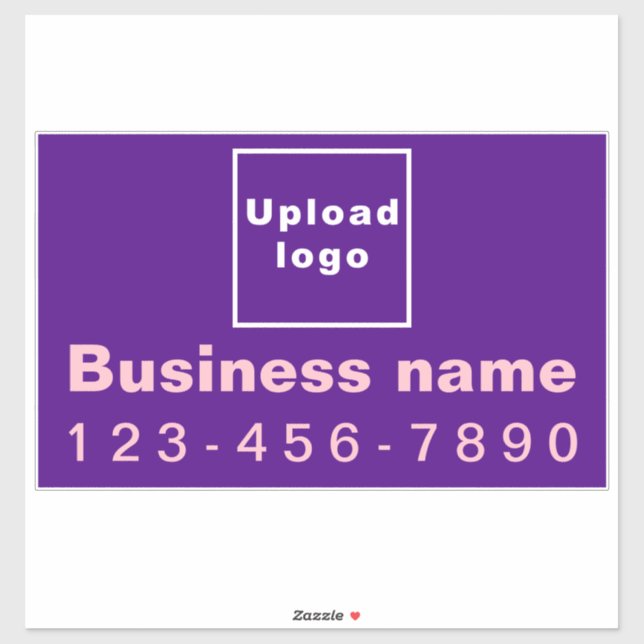 Sticker Téléphone professionnel sur grand rectangle violet (Feuille)