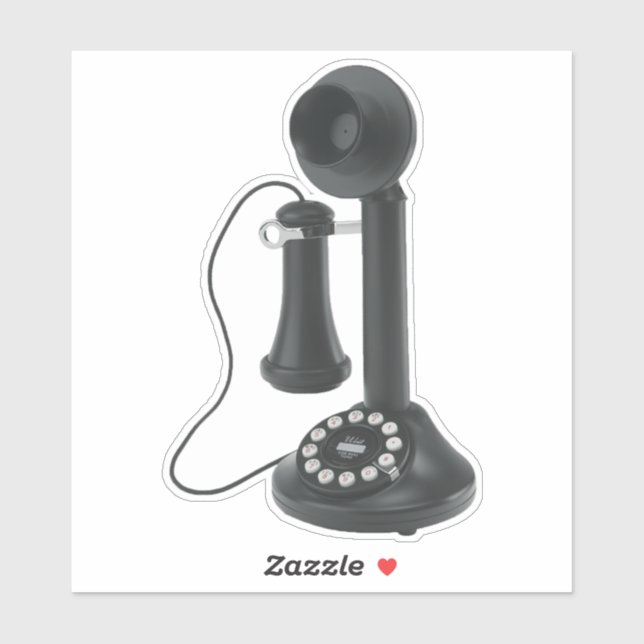 Sticker Téléphone vintage (Feuille)