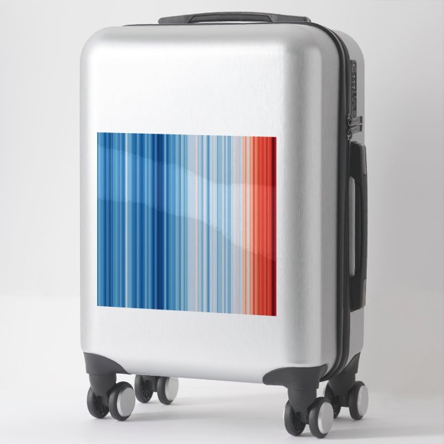 Sticker Températures du réchauffement climatique Aider à m (Sur valise)