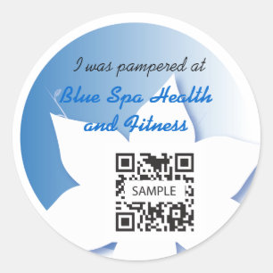 Sticker Template Blue Spa