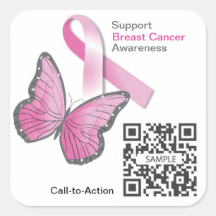 Sticker Template Breast Cancer Awareness