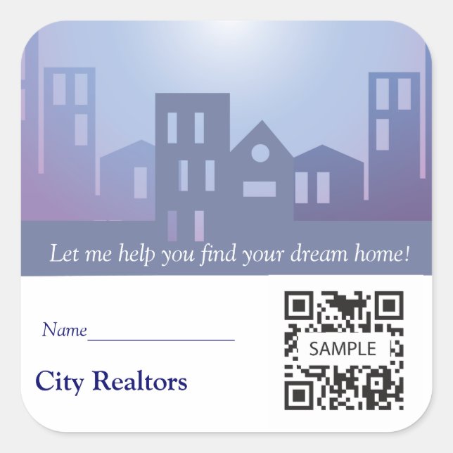 Sticker Template City Realtors (Front)