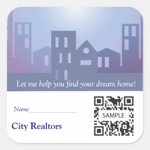Sticker Template City Realtors