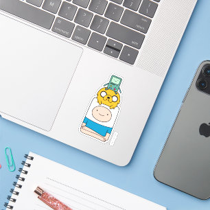 Sticker Temps d'aventure   BMO, Jake & Finn