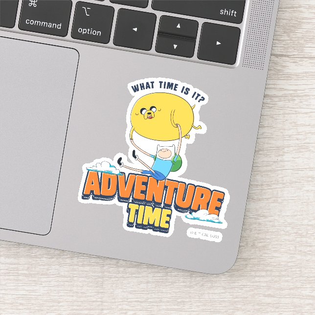 Sticker Temps d'aventure | Jake Flottant Avec Finn (Détail)