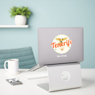 Sticker Tenerife et Parrot Canaries Espagne Vintage