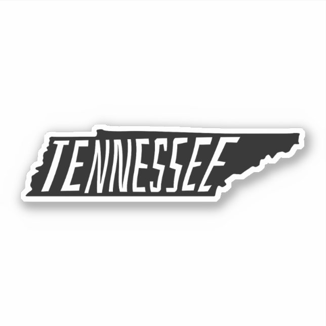 Sticker Tennessee, American State Outline - Voyage (Devant)