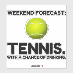 STICKER TENNIS DE LA FIN DE SEMAINE