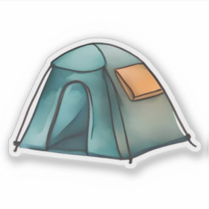 Sticker Tente de camp pour aventuriers