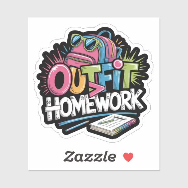 Sticker Tenue sur la maison Drôle Graffiti (Feuille)