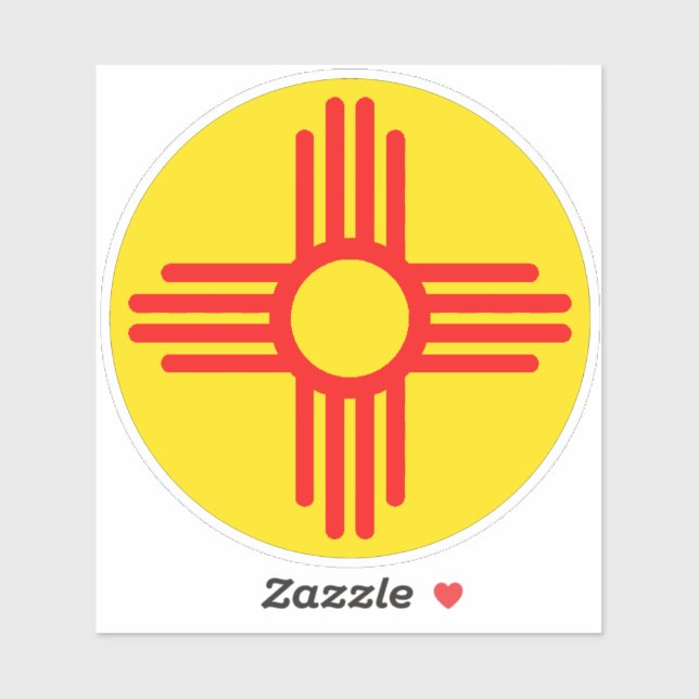 Sticker Terre d'enchantement du Nouveau-Mexique (Feuille)