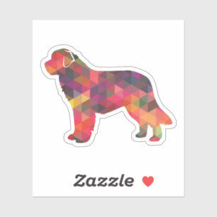 Sticker Terre-Neuve Silhouette Multi