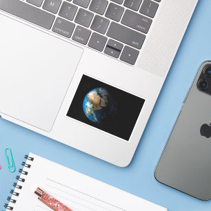 Sticker Terre Pleine Montrant Des Nuages Simulés Sur L'Afr