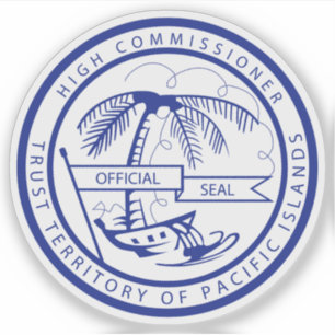 Sticker Territoire sous tutelle du sceau des îles du Pacif