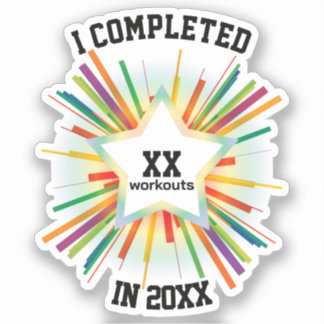 Sticker Test de fin d'année (Arc-en-ciel)