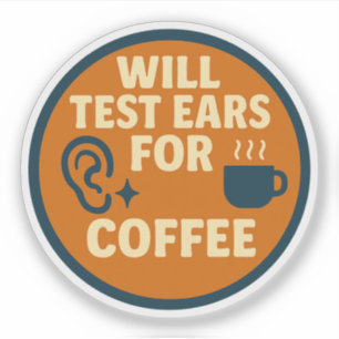 Sticker Testera les oreilles pour le café