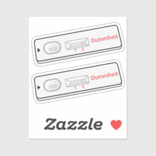 Sticker Testkit stupidité Covid 19 Coronavirus Corona Viru